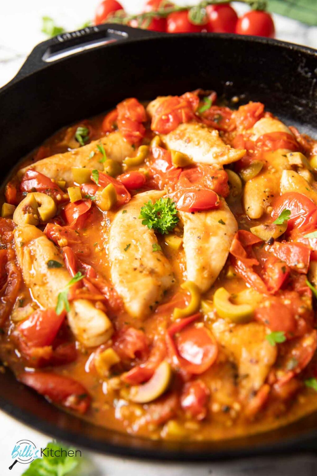 Chicken with Cherry Tomatoes (One Pan!) Billi's Kitchen
