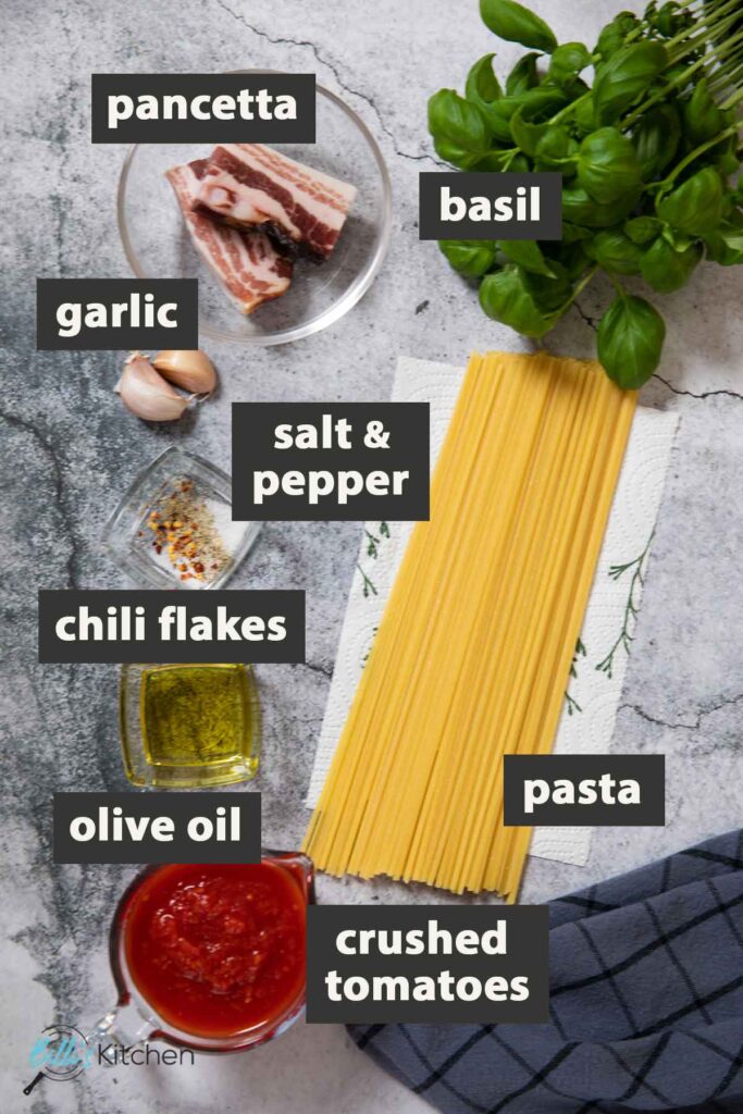 Pancetta Pasta with Tomatoes (25Minute Meal!) Billi's Kitchen