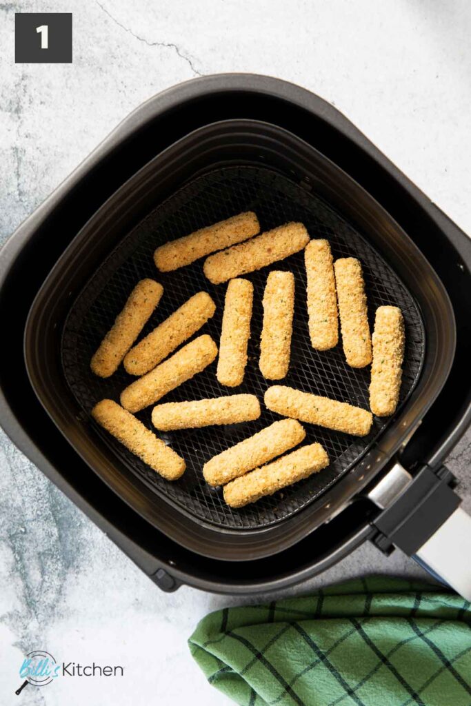 Frozen Mozzarella Sticks in Air Fryer Billi's Kitchen