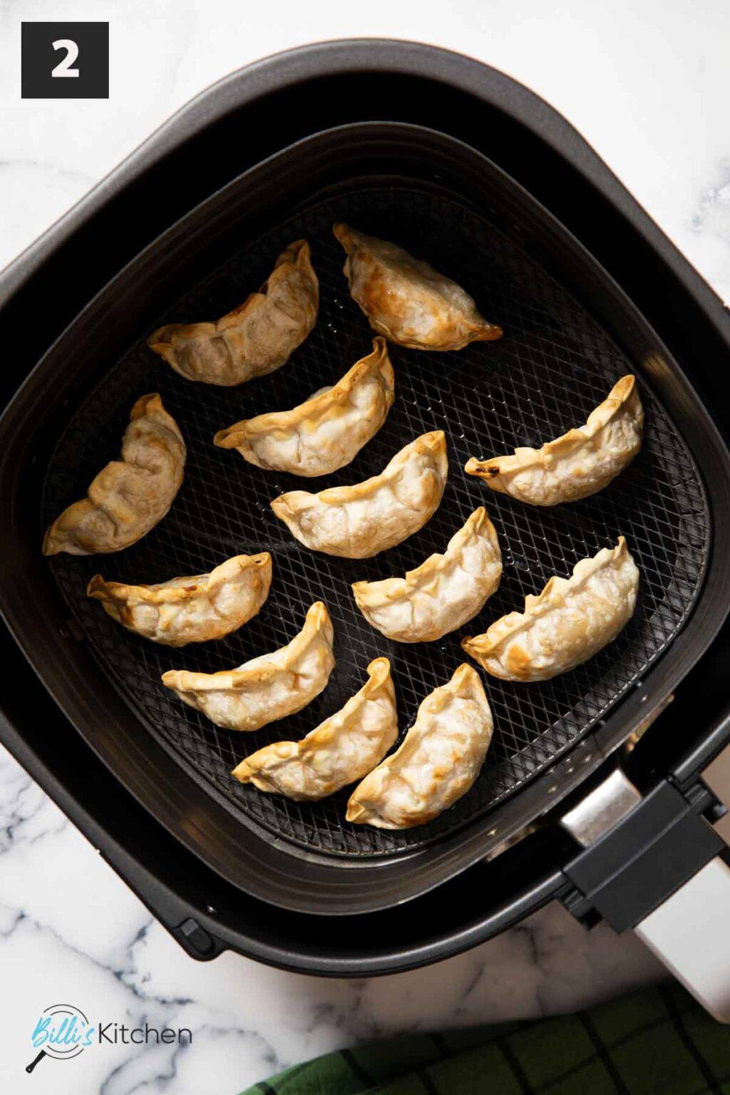 Air Fryer Frozen Potstickers (Gyoza or Dumplings) Billi's Kitchen