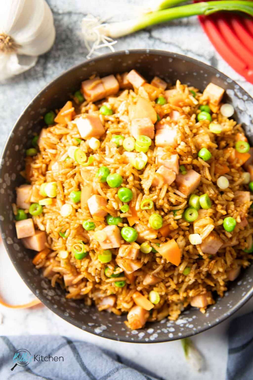 Easy Ham Fried Rice Billi's Kitchen