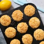 Latest feature image for lemon muffins with yogurt, fresh from the oven.